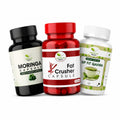 Ultimate Weight Loss Bundle | Fat Crusher Capsules + Sip Fit Qehwa + Moringa Capsules